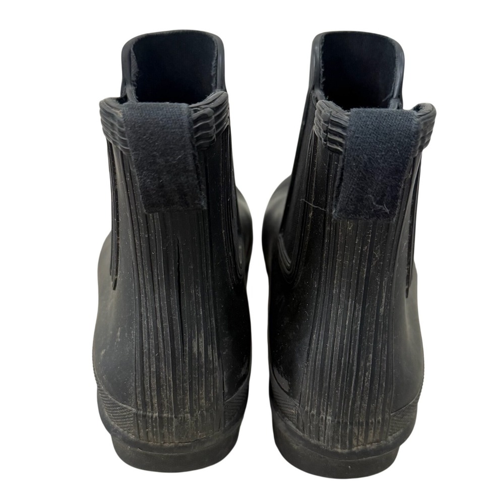 Hunter Original Chelsea Rain Boots Womens 9 Black Rubber Waterproof WFS2078RMA - Picture 4 of 8